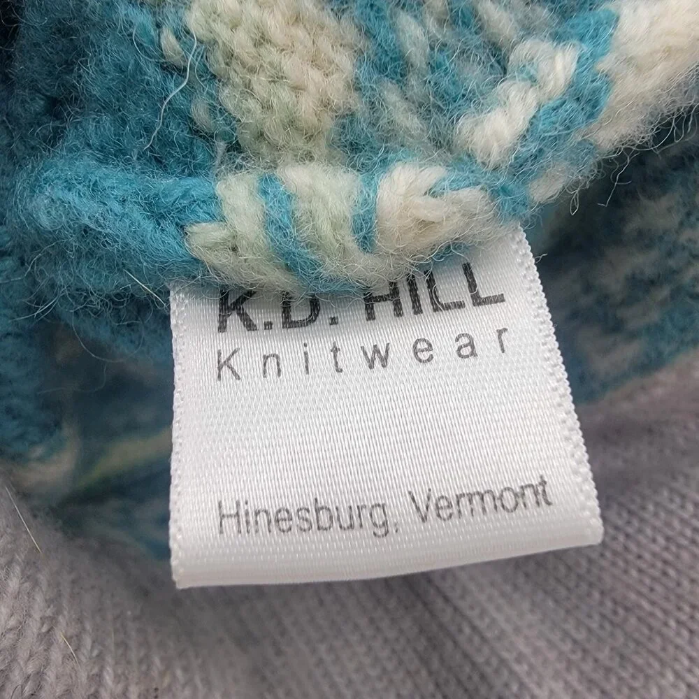 KD‎ Hill Girls 100% Wool Knit Beanie Nordic Fair Isle
